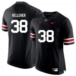 Men's Ohio State Buckeyes #38 Logan Kelleher Black Nike NCAA College Football Jersey Discount SCB6344QQ